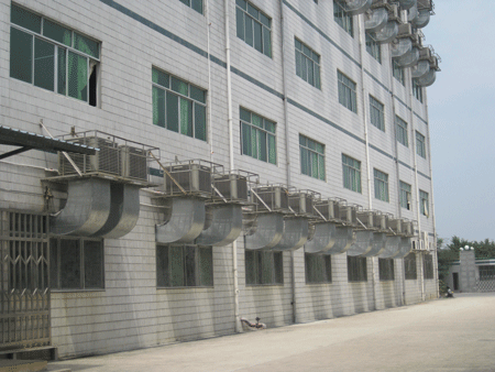 电路板厂环保空调外挂机安装案例